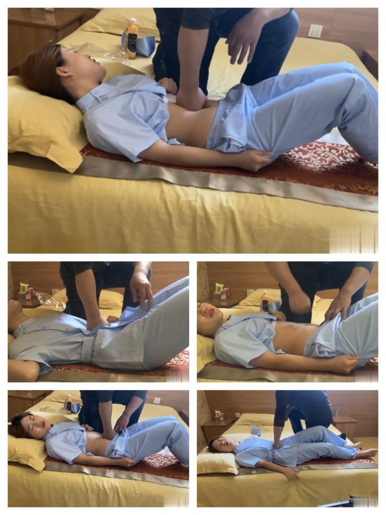 国产悦儿护士装重击肚子