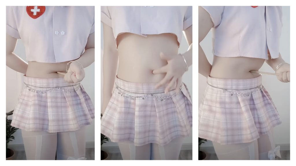 肚脐主播超长时间刷礼物虐肚脐