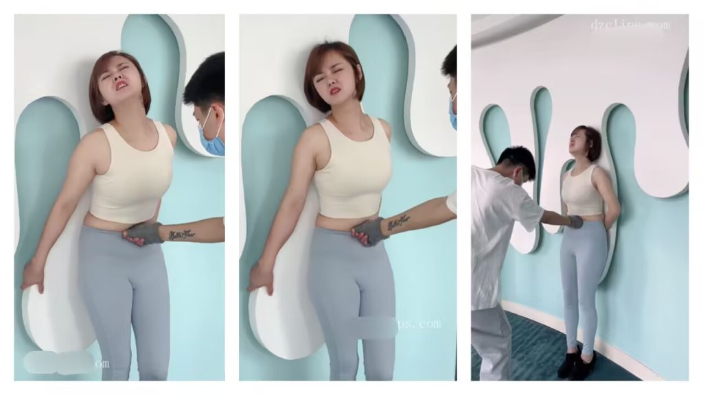 DZ09蓝色紧身瑜伽裤小腹