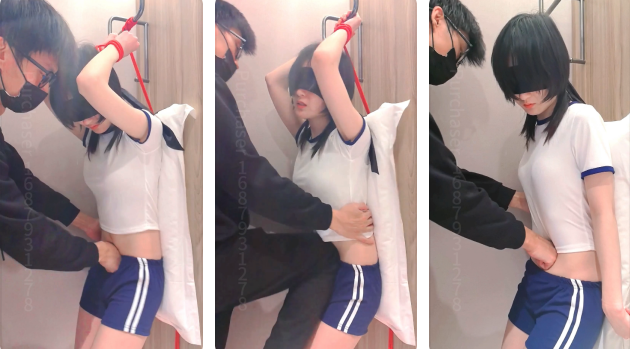 实践体操超苗条女友小腹