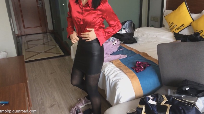 TM猫猫黑丝皮裙制服重击