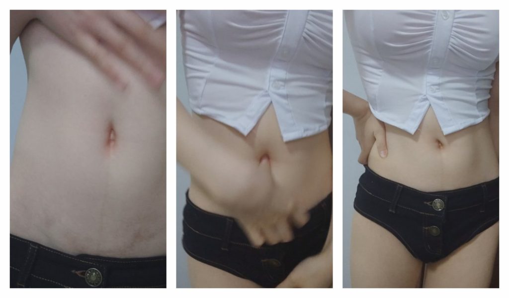 小颖台词版衬衣齐b热裤肚脐自虐