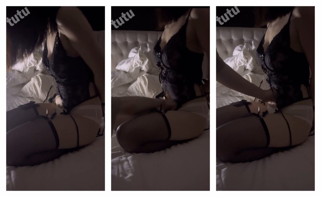 黑丝装跪打肚子