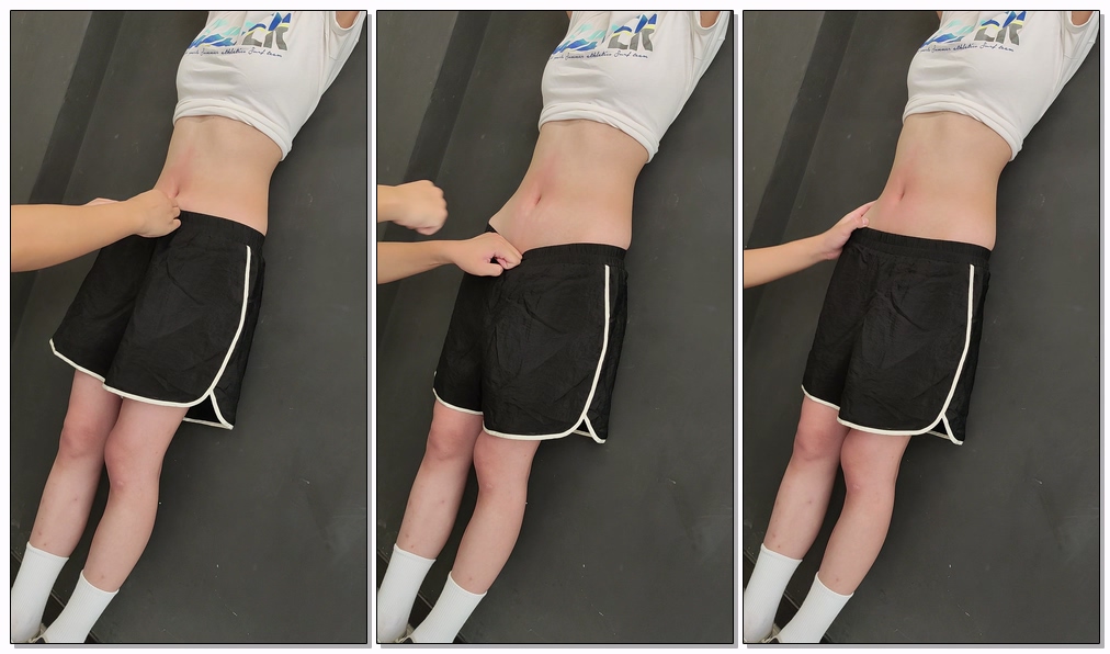 女大学生白皙腹部实践1