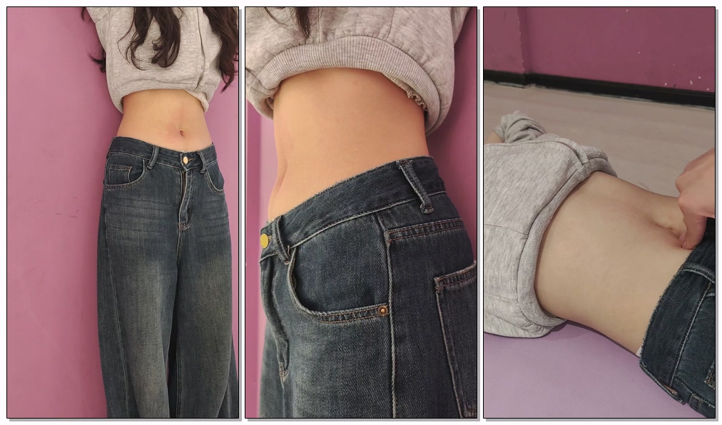 女大学生白皙腹部实践3