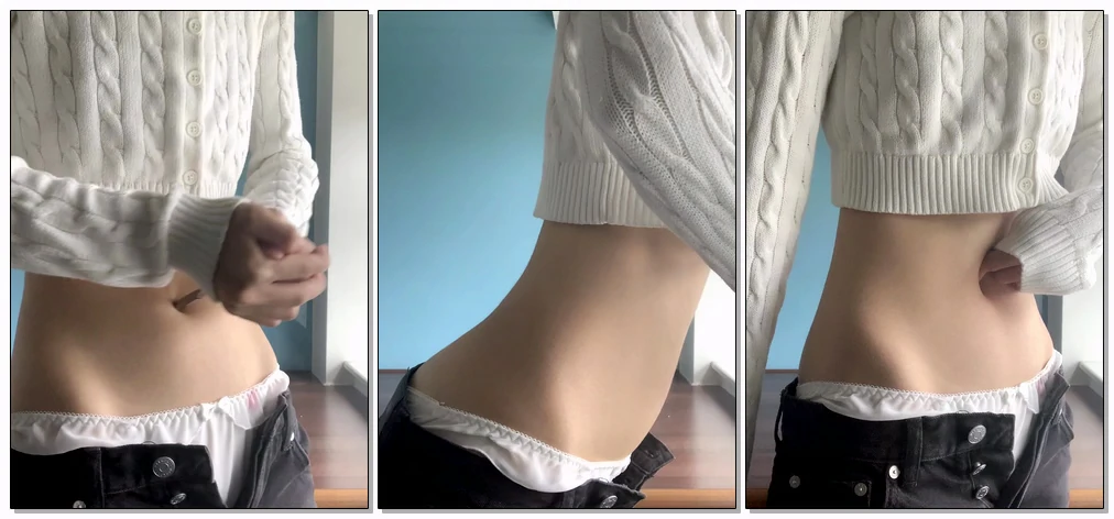 【定制】牛仔低腰肚脐自虐自捅