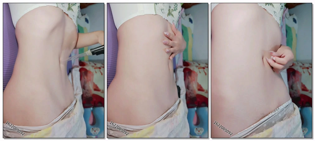 云汐54 真空腹打肚脐眼