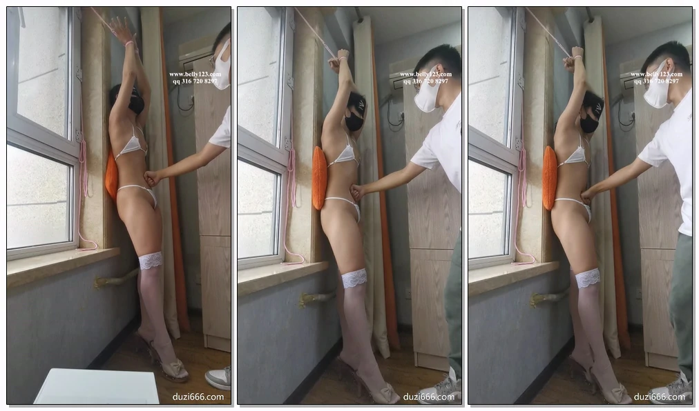 嫩嫩白丝吊绑超重击实践短片