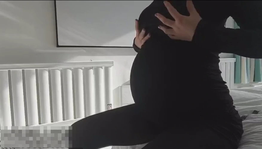 金克斯-黑丝紧身孕痛03分娩